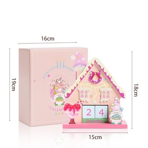 Calendario de Adviento de Madera Ecológico para Navidad, Adornos y Accesorios para Mesa de Noche, Color Madera Natural - Product Image 6