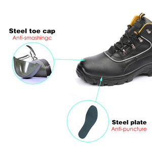 Zapatos de seguridad industriales, botas S3 con punta de acero, impermeables, antideslizantes, de cuero genuino - Product Image 4