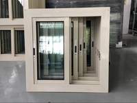 Fourniture en gros de fenêtres et de portes de maison coulissantes à double vitrage UPVC blanc à battant économique