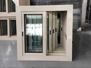Fourniture en gros de fenêtres et de portes de maison coulissantes à <span class=keywords><strong>double</strong></span> <span class=keywords><strong>vitrage</strong></span> UPVC blanc à battant économique - Product Image 3