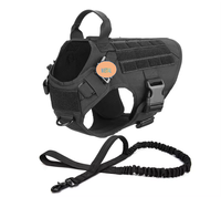 Service de personnalisation de harnais de luxe pour chien, ensemble en nylon 1050D, motif uni, boucle en métal pour chiens et chats