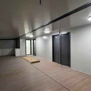 Villa préfabriquée modulaire en acier portable, maison conteneur en panneaux métalliques embossés <span class=keywords><strong>de</strong></span> 20 pieds, maison conteneur extensible - Product Image 3