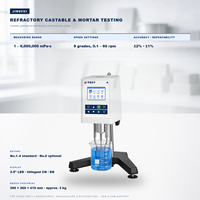 Viscosimètre à pâte épaisse Jingfei NDJ-9S 1-6000,000 MPa.s, neuf niveaux de vitesse, USB RS232, mesure de température pour tests en laboratoire, précision 2%