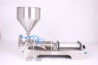 Machine de remplissage de pâte intégrée à double tête, optimisée et à haut débit, pour l'emballage professionnel de liquides chimiques à haute viscosité