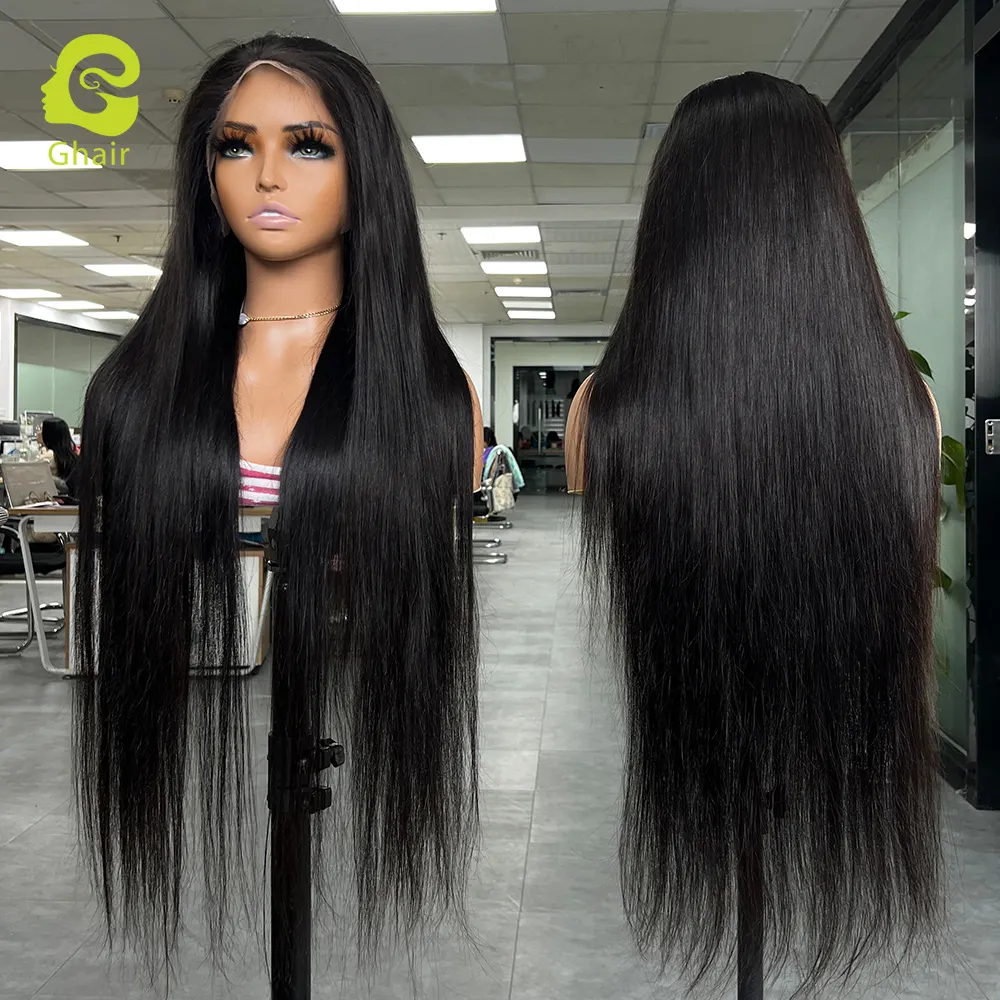 13x6 transparent HD lace frontal 30 inch 1b# hd lace front full lace wigs 100% virgin human hair vendor