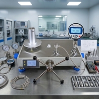 HSIN60Q Testeur de pression à poids mort pneumatique de table numérique, Calibrateur de pression à poids mort, Instrument de test 60 bars OEM