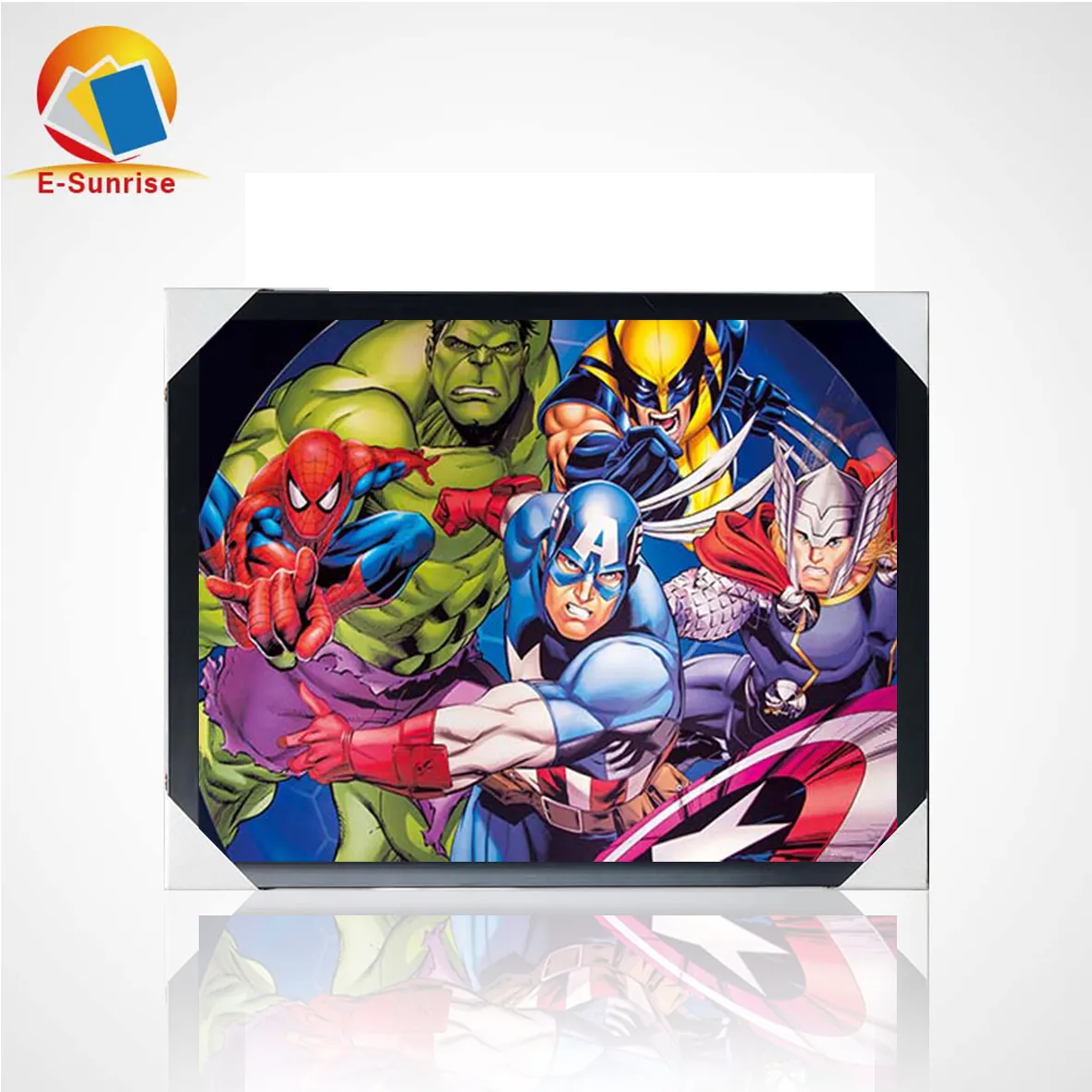 Grosir Gambar Lenticular 3D Anime dan Super Hero 30X40Cm