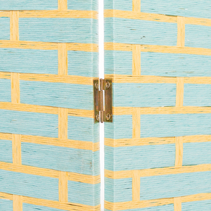 Séparateur de pièce à 4 panneaux, séparateur de pièce en rotin fait à la main de 6 pieds de haut, séparateur de pièce en <span class=keywords><strong>bois</strong></span> Portable - Product Image 3