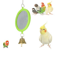 Jouet miroir pour oiseaux avec clochette, durable et interactif, vente en gros directe d'usine