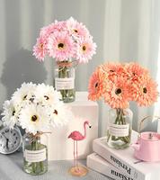SPR Factory Supply Gerbera artificielle en soie orange, grandes fleurs pour fêtes et arrangements floraux DIY