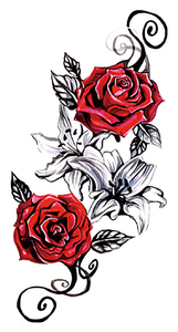 Autocollant de <span class=keywords><strong>tatouage</strong></span> temporaire imperméable, style gothique, rose, revolver, mandala, hibou, tibétain, faux <span class=keywords><strong>tatouage</strong></span>, demi-bras, autocollants d'art corporel pour hommes - Product Image 4