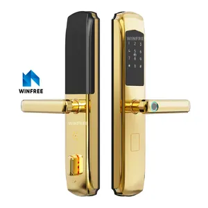 Wholesale High Security Cerradura Inteligente Smart Lock ttlock Electric Biometric Fingerprint Door Locks for Front Door