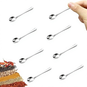 Juego de Cuchara y Tenedor de Acero Inoxidable Ecológico con Mango de Plástico, Acabado Espejo, Estilo Americano Portátil para Bebés y Niños - Product Image 2