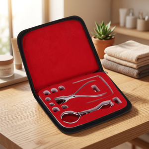 Kit de barrage dentaire manuel en acier inoxydable réutilisable certifié CE, perforateur, pince à perforer, ensemble d'outils de barrière en caoutchouc dentaire - Product Image 3