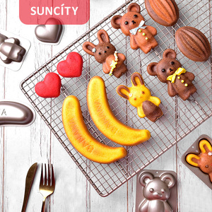 Suncity Banana Cake <b>Mold</b> 3pcs Non-Stick Baking Pan For Oven Use - Product Image 2