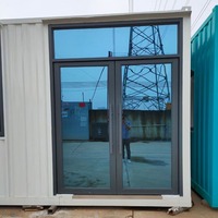 Maison modulaire en verre de haute qualité avec une bonne luminosité naturelle et une isolation acoustique pour bureau de chantier et salle de réception