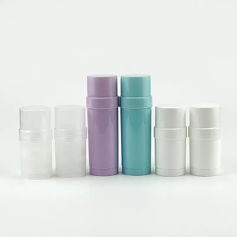 Purple Green 60ml PP Sunscreen Cream Deodorant Bottle Antiperspirant Stick Packaging Wholesale