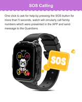 Reloj inteligente para niños de 700mAh 4G con videollamada para niños con GPS resistente al agua IP67 SOS Historial de llamadas Soporte de ruta Compatible con tarjeta SIM IOS