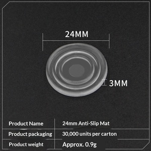Yingya Furniture Rubber Coffee <b>Table</b> Glass Anti-Slip Mat with Ribbed Suction Pad and Suction Cup Pad - Product Image 4