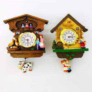 Grobhandelskarikatur-schaugel scherzt Jungen-Wand-Wand-quartz-Uhr-decorative Uhr-Geschenk-Jungen-kuhlschung-upkleber-Kuckucksuh - Product Image 3