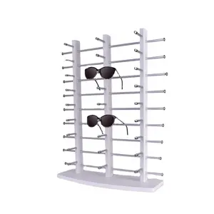 In Voorraad Hoge Kwaliteit Winkel Apparatuur Custom Size Houten Aanrecht Zonnebril Staande Optische Brillen Display Rack