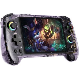 Anbernic RG557 Retro Handheld Game <b>Console</b> 5.48 Inch AMOLED Android 14 Dimensity 8300 5000mAh Battery Built-in 3000 Games - Product Image 1