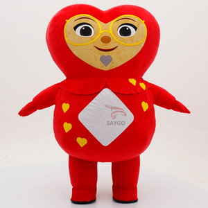 Disfraz Inflable <span class=keywords><strong>de</strong></span> Corazón Rojo Gigante Personalizado al por Mayor para Eventos y Publicidad - Product Image 5
