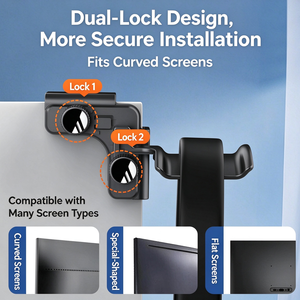 Clip para monitor M10, soporte universal para auriculares, gancho para pantalla curva o plana, sin necesidad de taladrar - Product Image 6