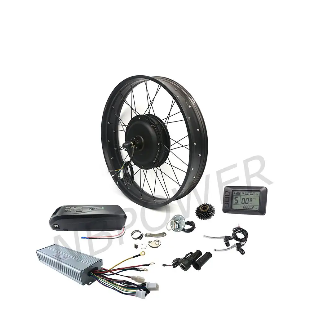 48V 1000w Ruota Posteriore Fat Tire Bici Elettrica Kit di Conversione with18650 batteria