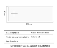 Grand Rouleau de Tapis Pliant Jetable en Tissu Non-Tissé Imperméable Portable 1,8 m, Vente en Gros Usine, Logo Personnalisé pour Salons de Beauté et Saunas