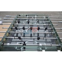Nouvelle table de baby-foot haut de gamme en verre 2027, 8 poteaux, table de football de luxe en verre trempé avec poteaux en métal