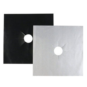 Couvre-brûleurs de cuisinière - Protection pour cuisinière à gaz, protections pour plaques de cuisson, couvre-brûleurs supérieurs, antiadhésifs, réutilisables, faciles à nettoyer - Product Image 5