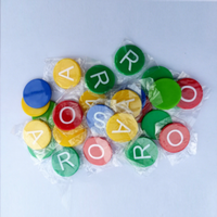 Jetons de poker ABS 50 mm à prix direct usine avec design à barre longue-courte, surface lisse, logo personnalisable – Jetons de casino pour Big Blind et Small Blind