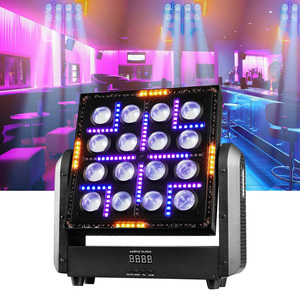 <span class=keywords><strong>Led</strong></span> matrixl ánh sáng sân khấu 16x10W chùm Trắng + <span class=keywords><strong>RGB</strong></span> <span class=keywords><strong>LED</strong></span> + lạnh ấm trắng vòng <span class=keywords><strong>DMX</strong></span> âm nhạc di chuyển đầu blinder ánh sáng cho DJ Disco - Product Image 1
