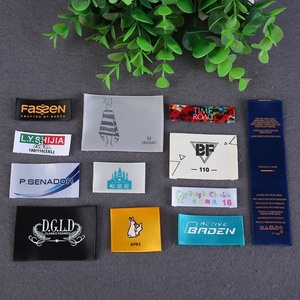 Étiquette tissée personnalisée avec logo, en polyester et coton, pour vêtements, patchs à coudre sur les vêtements, pour sacs, étiquettes principales lavables pour vêtements - Product Image 1