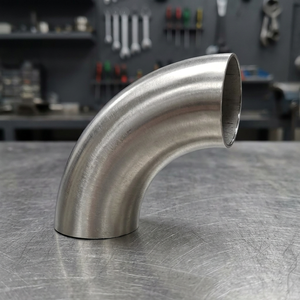 Tuyau en acier inoxydable SS 304L ERW BEND, courbure forgée polie, résistant à la corrosion, haute pression, connexion par soudage, plomberie, eau - Product Image 1
