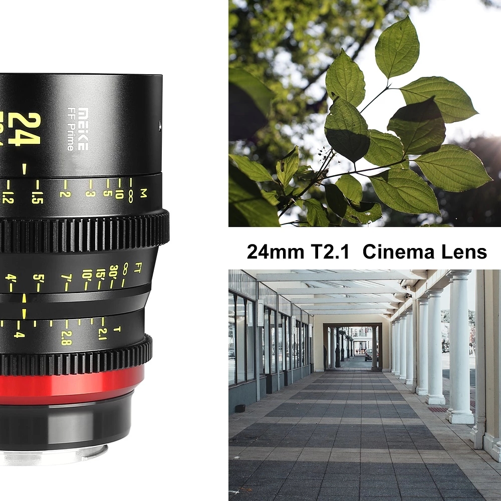 Meike Prime 24mm T2.1 Cine Lens for Full Frame Cinema Camera