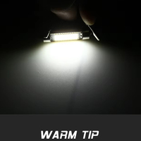 Ampoules LED Festoon DEAO C5W pour voiture, 31-41 mm, blanc 6000 K, 12 V, 2 W, nouveaux accessoires d'éclairage intérieur pour voiture
