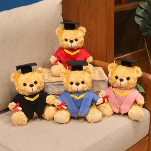 Oso <span class=keywords><strong>de</strong></span> Peluche Doctor con Birrete y Túnica, <span class=keywords><strong>de</strong></span> Felpa Suave y Aterciopelada, Adorable Peluche <span class=keywords><strong>de</strong></span> Algodón para Regalo <span class=keywords><strong>de</strong></span> Aniversario - Product Image 2