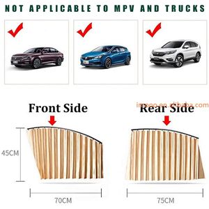 Harga pabrik tirai mobil instalasi magnetik, tirai mobil, dekorasi kerai jendela samping mobil, hadiah promosi tirai pelindung UV 2 buah - Product Image 5