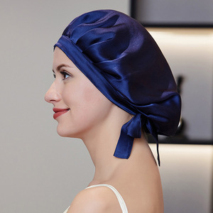 Cuffia da doccia termica Premium sostenibile con tocco morbido realizzata <span class=keywords><strong>in</strong></span> pura seta di gelso per uso domestico, cura dei capelli - Product Image 3