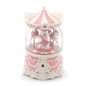 High Quality 120MM Snowball Custom <b>Musical</b> Water <b>Globe</b> for Christmas - Product Image 4