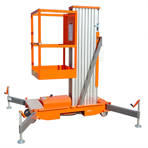 Tek Mastlı <span class=keywords><strong>Platform</strong></span> 4m 6m 8m 10m 150kg Kapasiteli Elektrikli Hidrolik Dikey Tek Kişilik Mastlı <span class=keywords><strong>Platform</strong></span> Alüminyum Alaşımlı Kaldırma Platformu - Product Image 1
