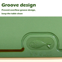 Nouveau matériau tapis de découpe en TPU accessoires de cuisine doux sans rayures planche à découper double face multifonctionnelle