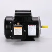 Moteur de compresseur à entraînement par courroie à montage sur bride, norme NEMA, efficace, 115/230V monophasé 60Hz, boîtier en acier laminé IE2