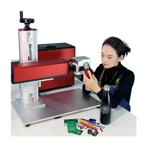 Genshien Laser Portable Split 20W 30W 50W Price Laser Engraving Machine Fiber Marking Machine