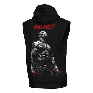 เสื้อฮู้ดแขนกุดสำหรับนักมวยประสิทธิภาพสูง เหมาะสำหรับการวอร์มอัพและการฝึกซ้อม ผลิตจากผ้าฝ้ายผสมเนื้อนุ่ม ช่วยให้คุณพร้อมสำหรับการต่อสู้ - Product Image 5