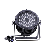 Étanche 18*10W Rgbw 4in1 Led Plat Par Lumière Portable Scène Disco Extérieur IP65 Haute Puissance Faisceau 380 Faisceau Lumineux 380 3 en 1 6.5