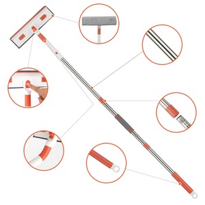Kit Professionale per la Pulizia dei <span class=keywords><strong>Vetri</strong></span> con Asta Telescopica, Tergivetro e Spugna in Ciniglia, Raschietto per <span class=keywords><strong>Vetri</strong></span> Commerciale per Vendita all'Ingrosso - Product Image 4
