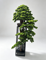 Plante Artificielle Podocarpe Grand Arbre Simulation Yacca Bonsaï Pin Topiaire Aménagement Paysager Verdure pour Décoration Intérieure et Extérieure